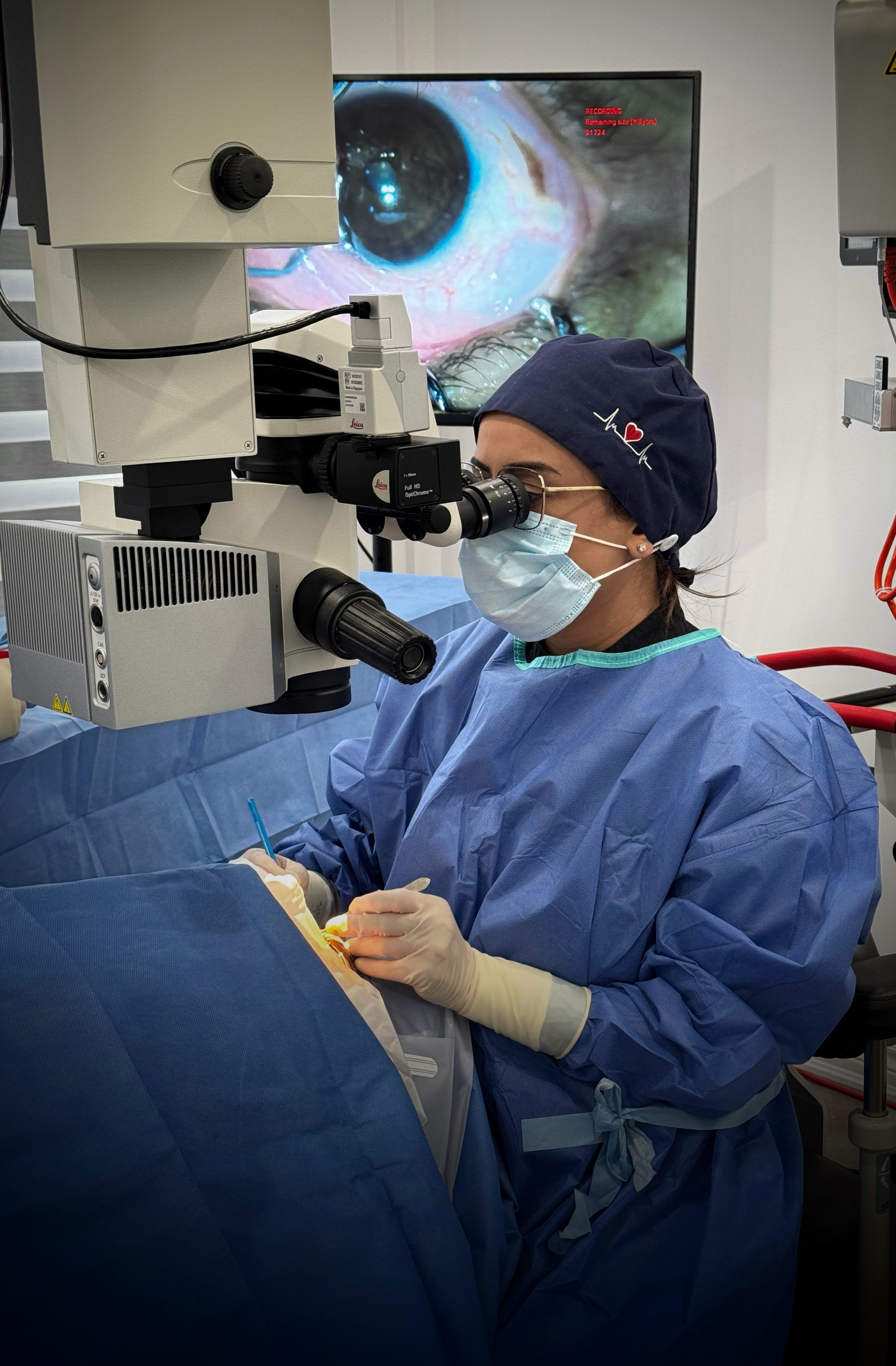 Surgeon in operating suite