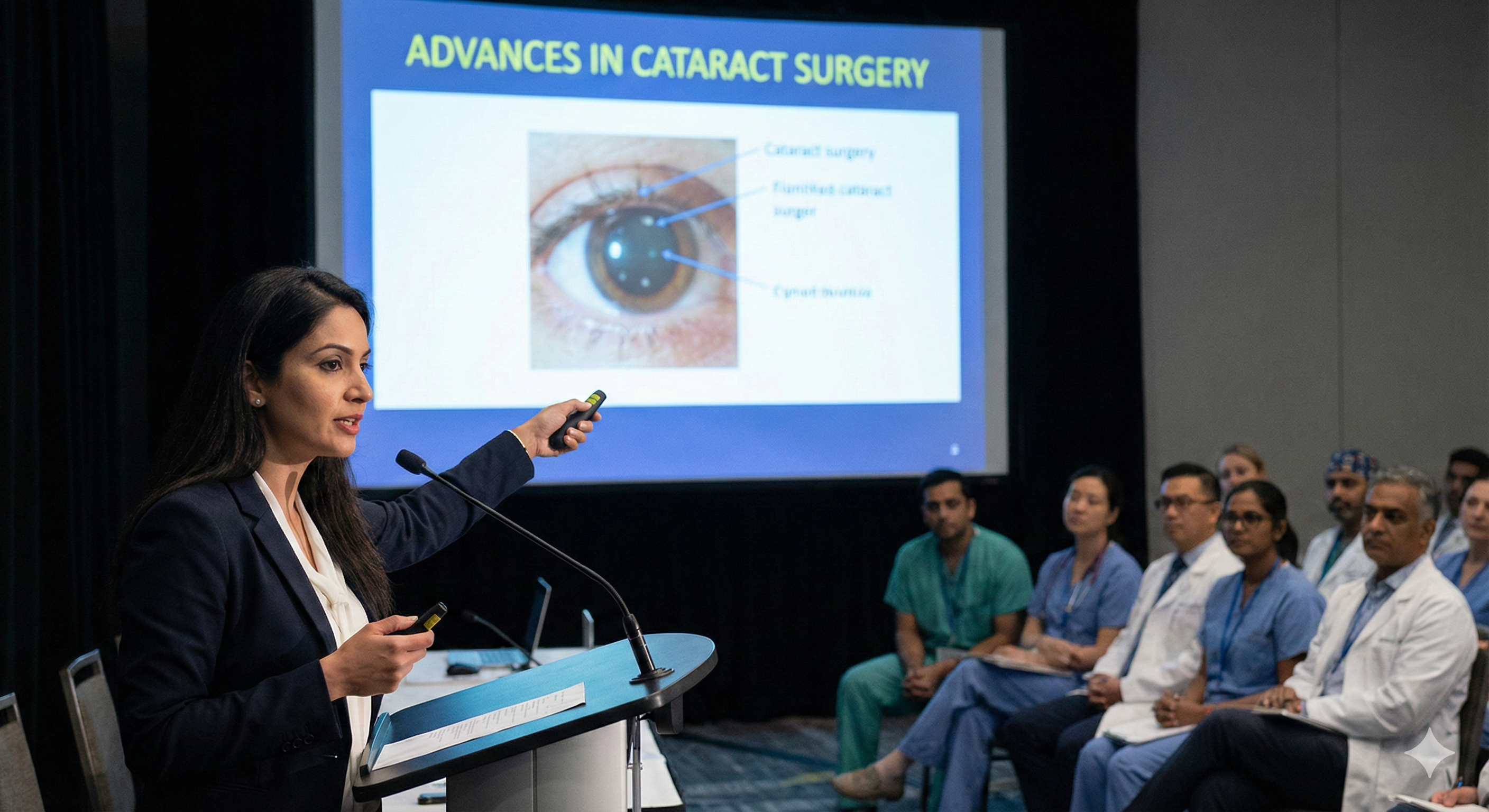 Dr. Harleen Bedi presenting at a seminar